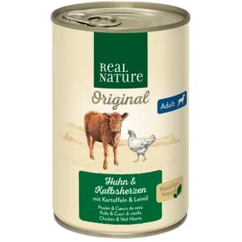 REAL NATURE Adult Veal hearts & chicken