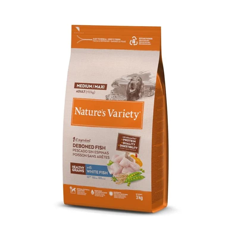 nature Nature's Healthy Grains Medium/Maxi Adult Bílá ryba