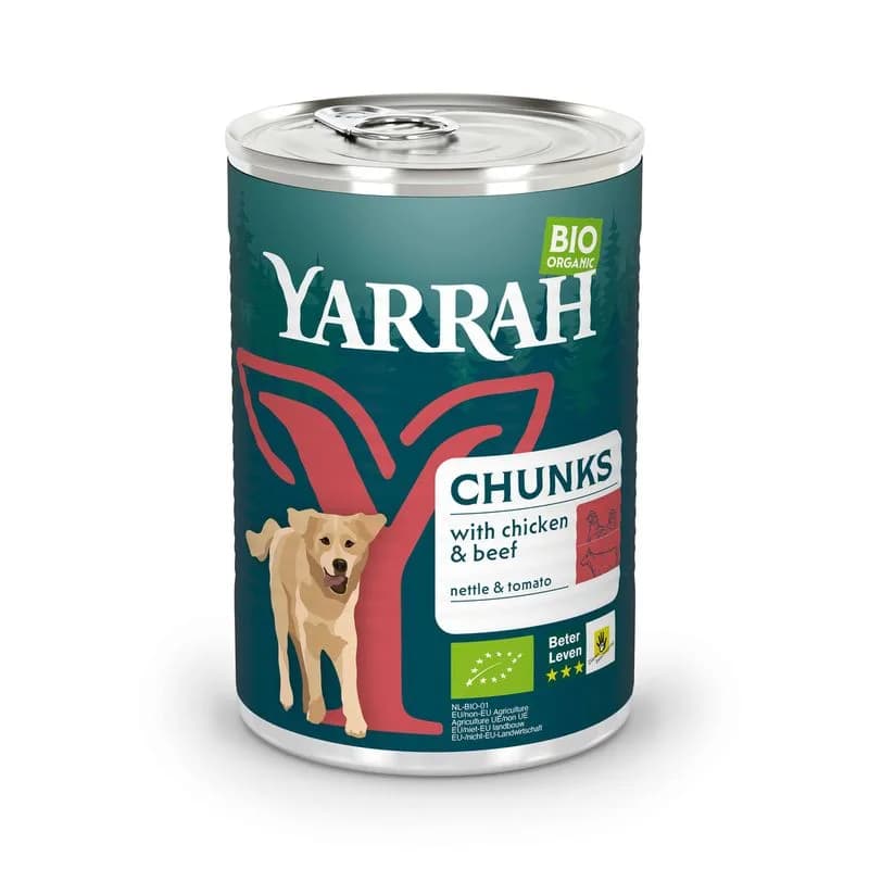 Yarrah Bio kousky nebo Bio paté kuře