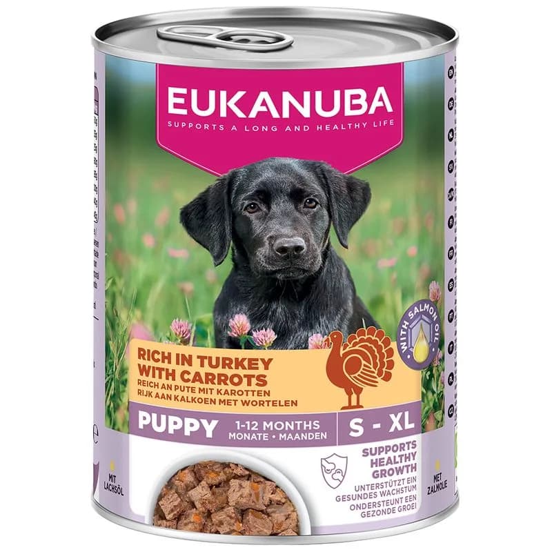 Eukanuba Puppy riche en dinde et carottes