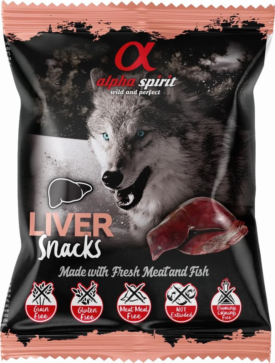 ALPHA SPIRIT Snack Dog Treats Liver