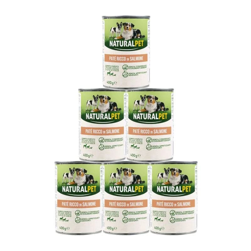 Naturalpet Dog Adult Patè ricco in Salmone