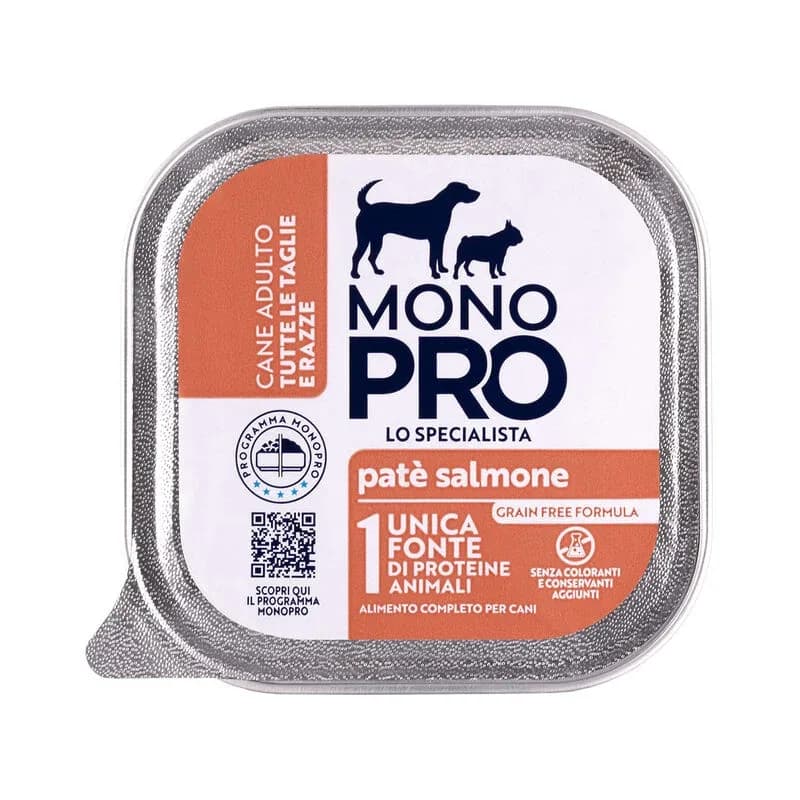 Monopro Dog All Breeds Paté Salmone