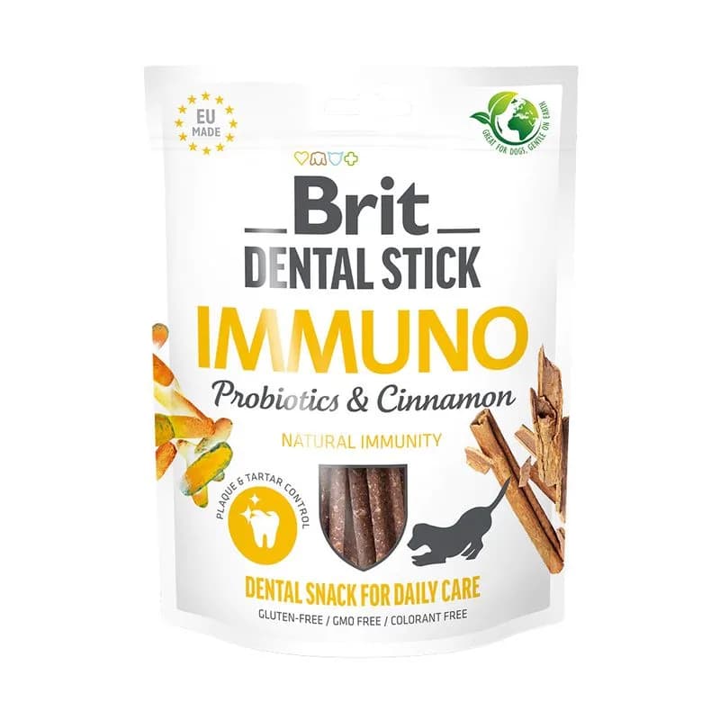 Brit Care Brit Dental Stick Immuno Probiotice și scorțișoară