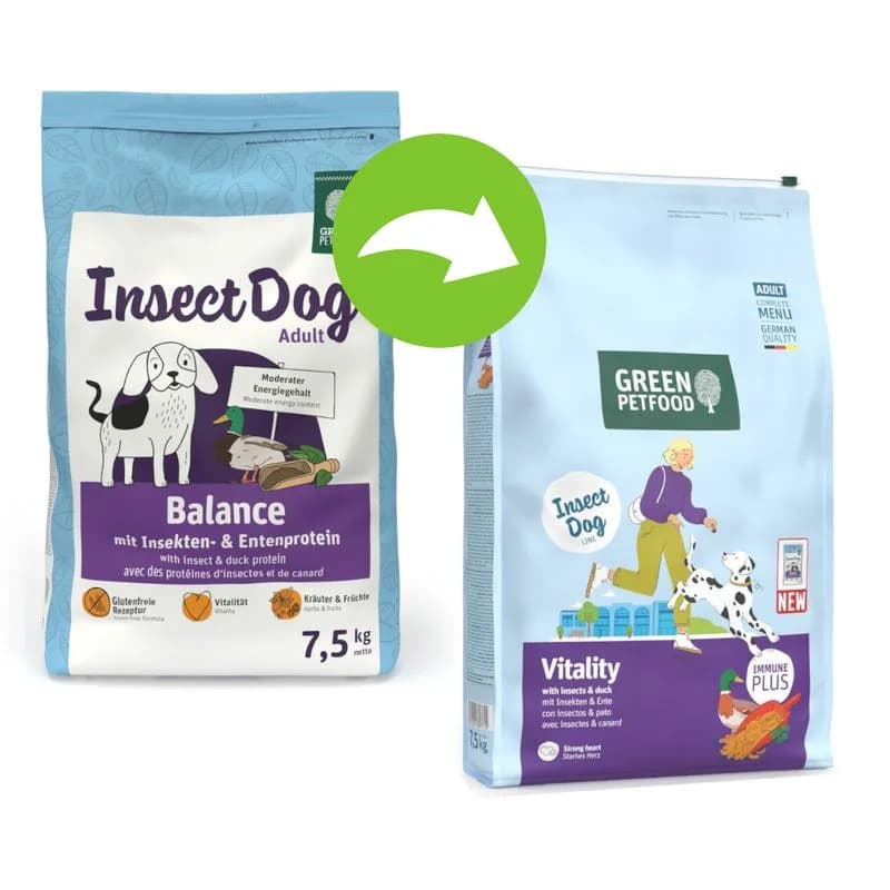 Green Petfood Karma Green Petfood Vitality z owadami i kaczką