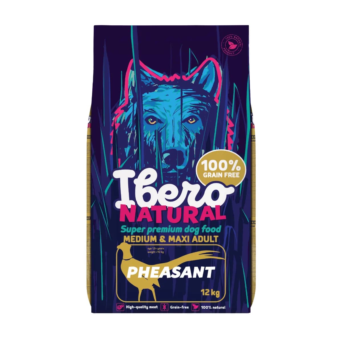 Ibero Natural Dog Medium & Maxi Adult Pheasant