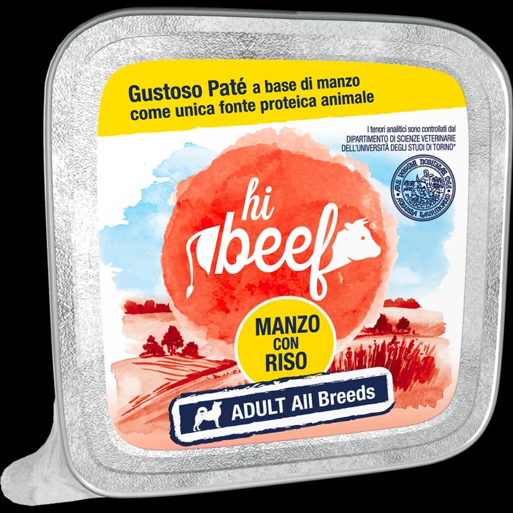 Hi Pet Food Hi Beef Adult Patè Manzo Riso