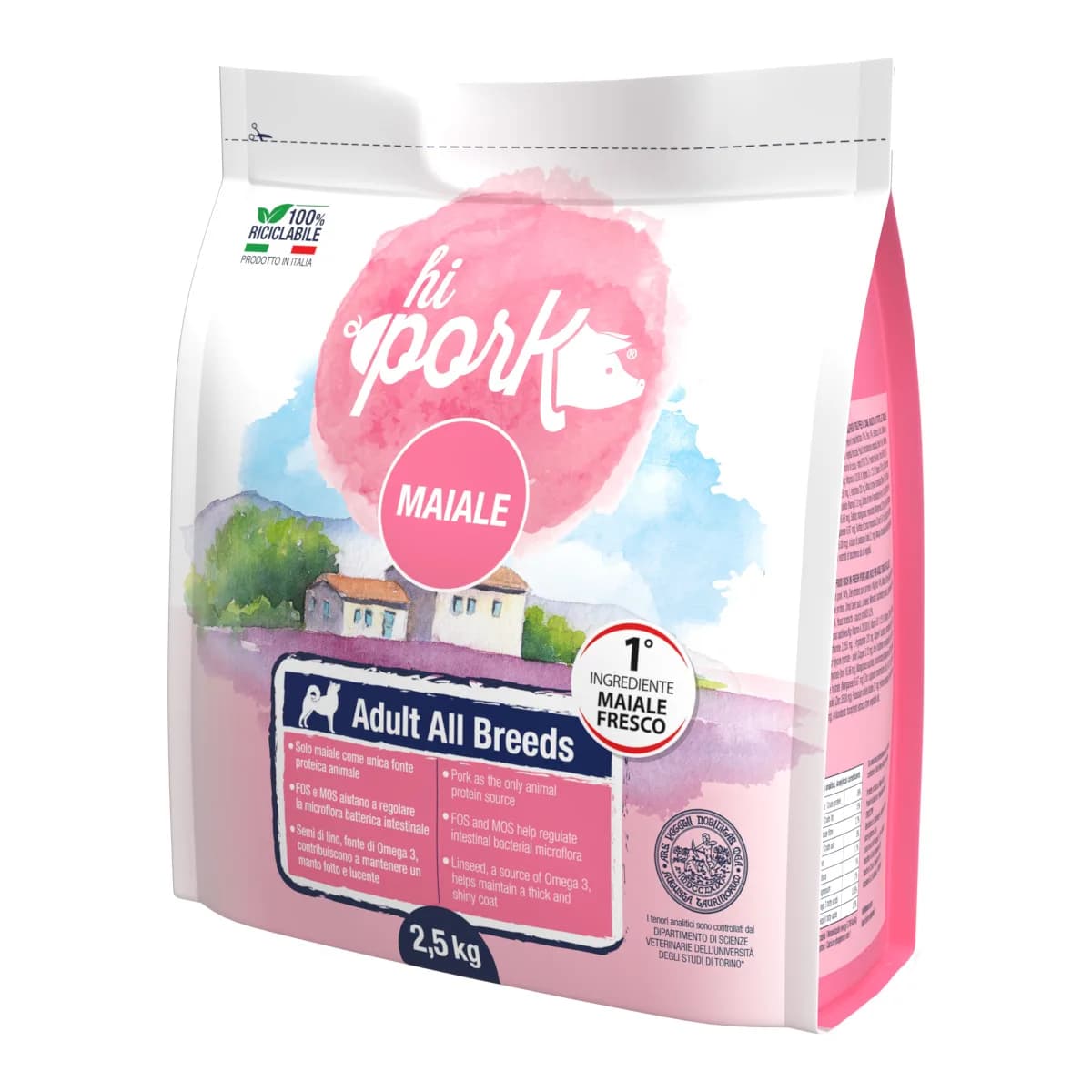 Hi Pet Food Hi Pork Adult All Breeds Maiale Fresco