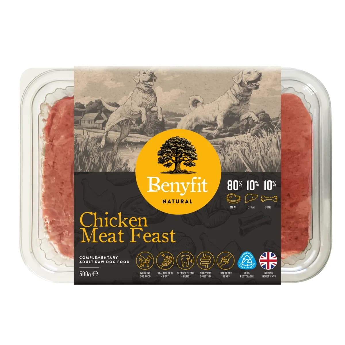 Benyfit Natural Chicken Meat Feast 80-10-10 Raw