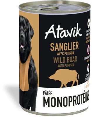Atavik Pâtée pour chien Monoprotéine - Sanglier