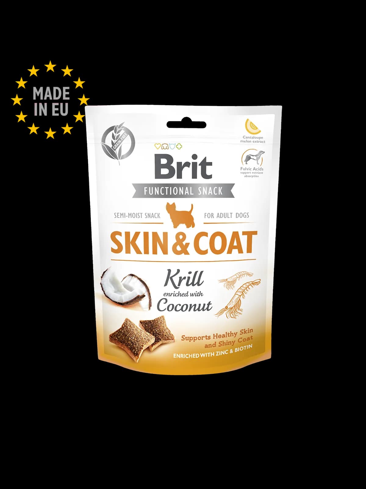 Brit Care Dog Functional Snack Skin&Coat Krill - Brit