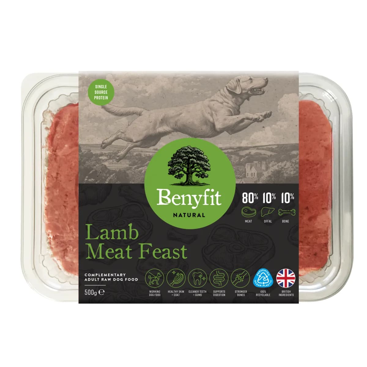 Benyfit Natural Lamb Meat Feast 80-10-10 Raw