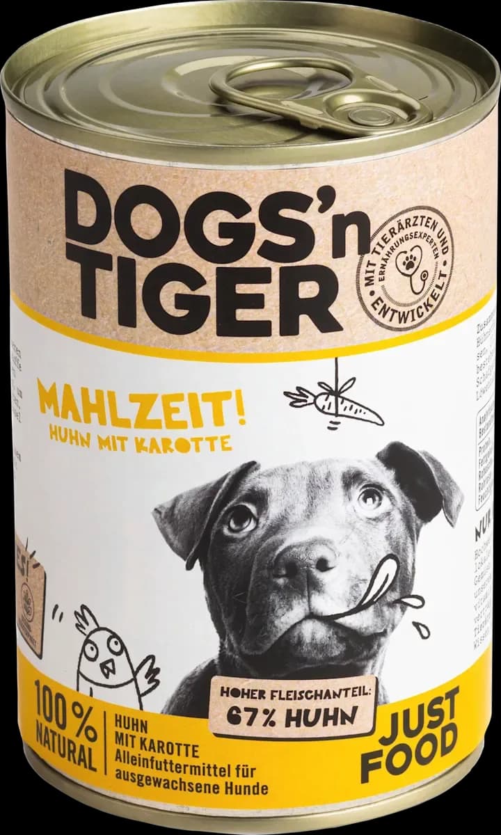 DOGS'n TIGER mit Huhn & Karotte, Mahlzeit!