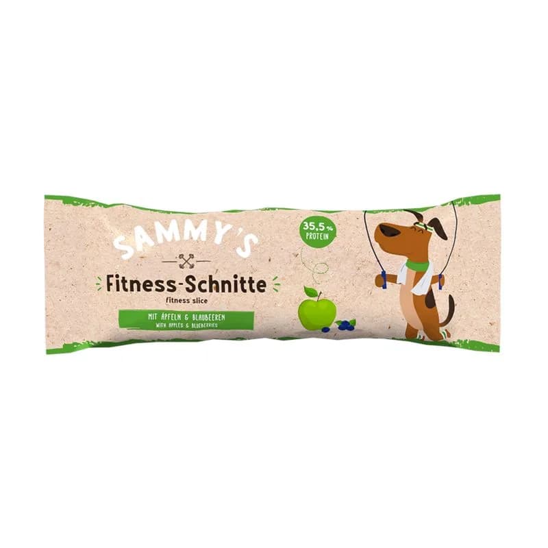 Sammy's Fitness-Schnitte mit Äpfel und Blaubeeren