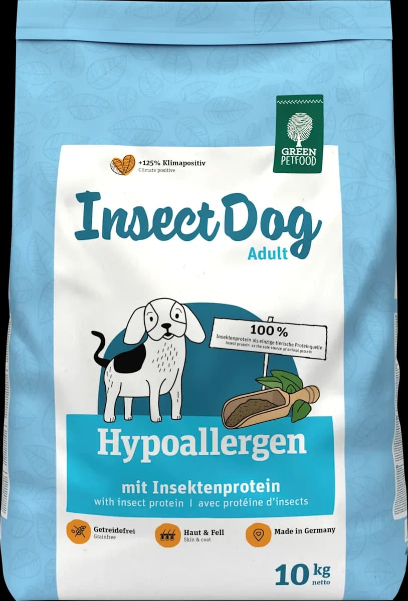 Green Petfood Hypoallergen mit Insektenprotein, Insect Dog, Adult