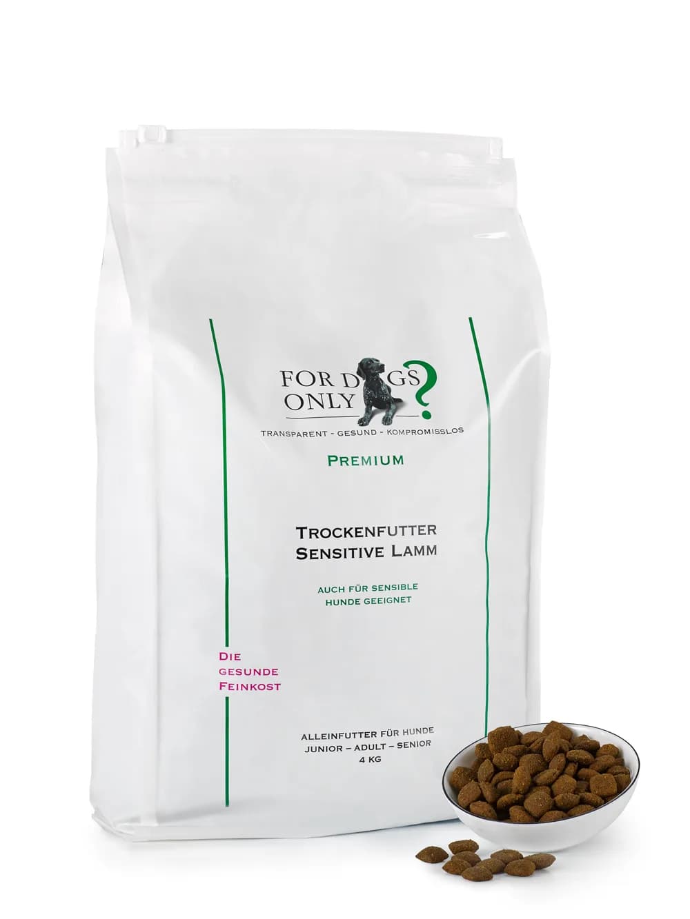For Dogs Only Premium Trockenfutter Sensitive Lamm