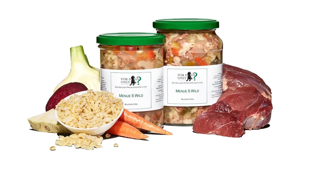 For Dogs Only Premium Hundefutter Menue Wild