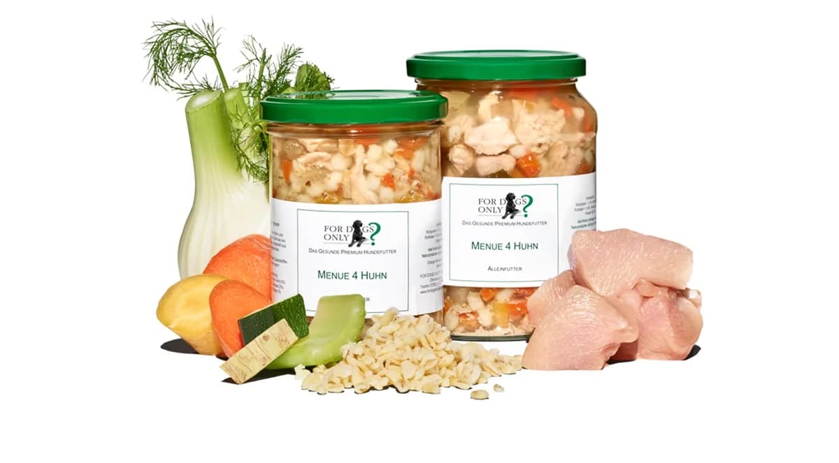 For Dogs Only Premium Hundefutter Menue Huhn