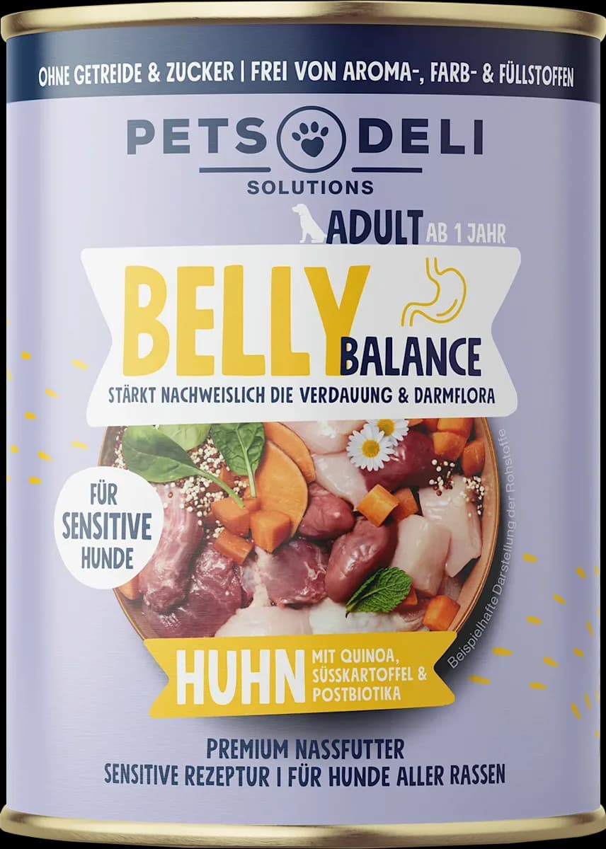 Pets Deli sensitiv mit Huhn & Quinoa, belly balance
