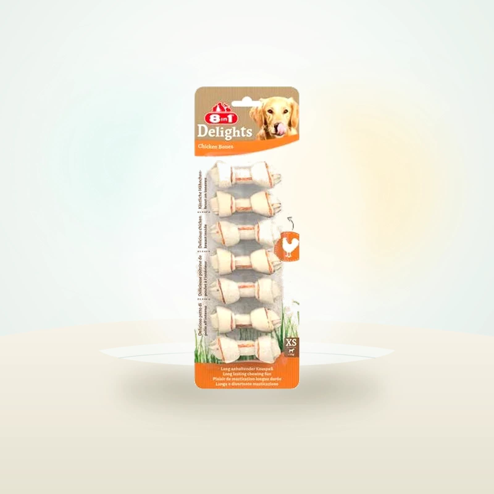 8in1 Delights Kauknochen Huhn