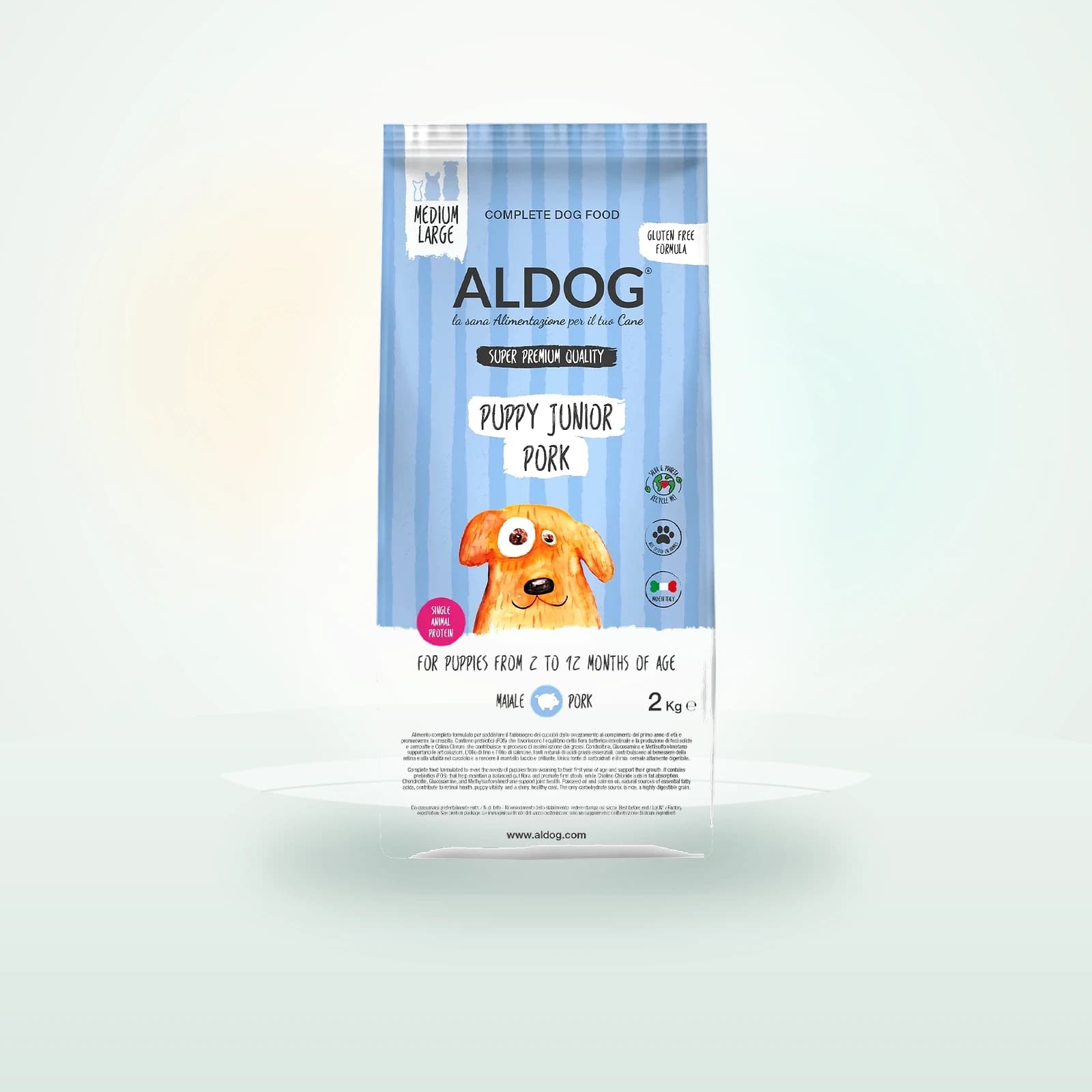 AlDog Puppy-Junior PORK Crocchette Medio/Grandi