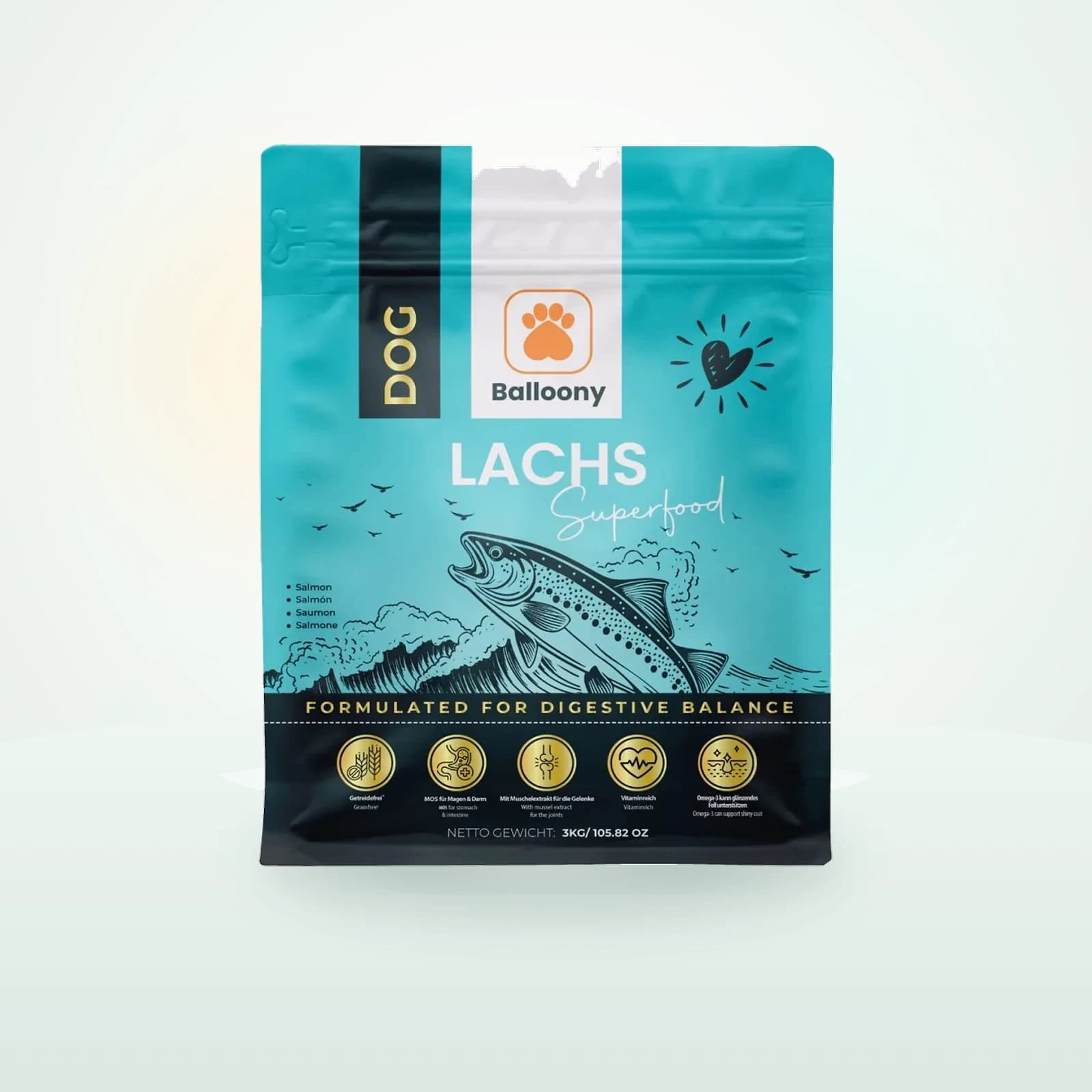 Balloony.pet Balloony Hundefutter Lachs