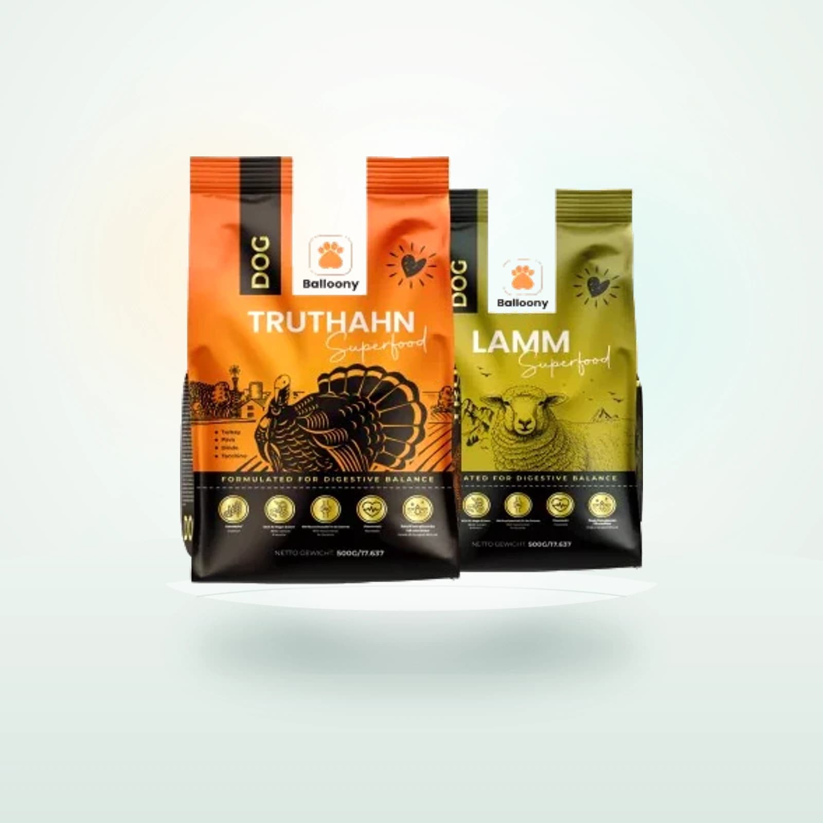 Balloony.pet German Shephy Hundefutter Lamm Truthahn
