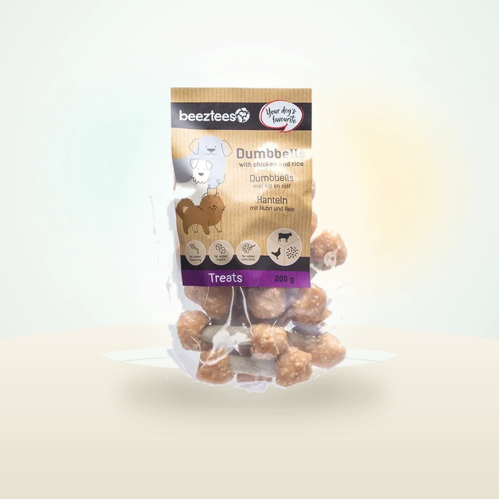 Beeztees Dumbbells with Chicken and Rice