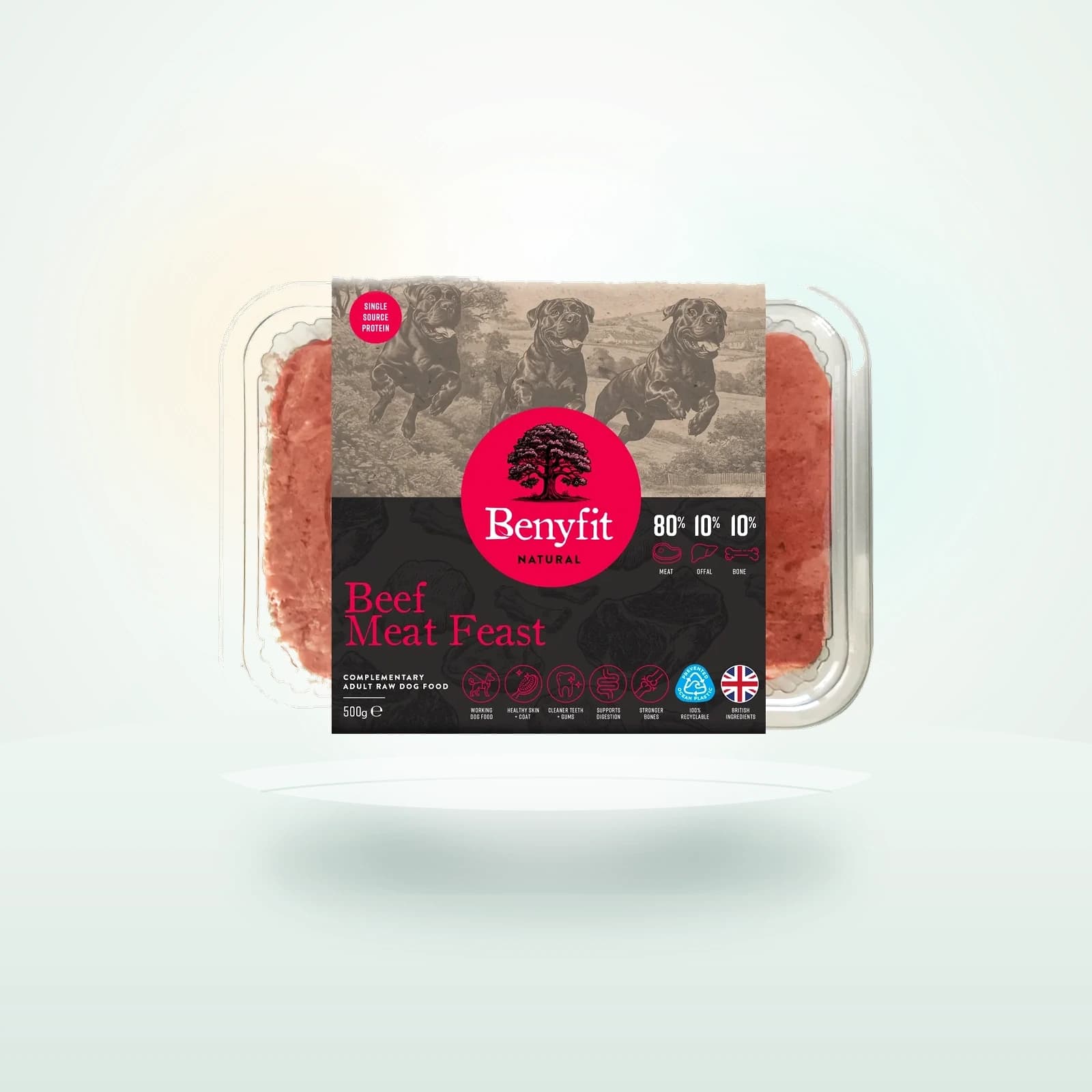 Benyfit Natural Beef Meat Feast 80-10-10 Raw