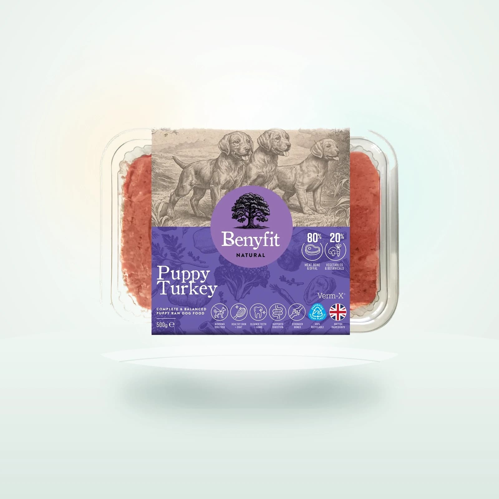 Benyfit Natural Puppy Turkey Complete Raw with Verm-X