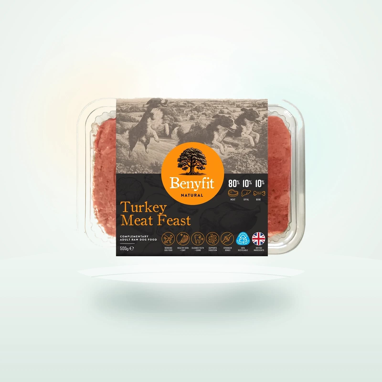 Benyfit Natural Turkey Meat Feast 80-10-10 Raw