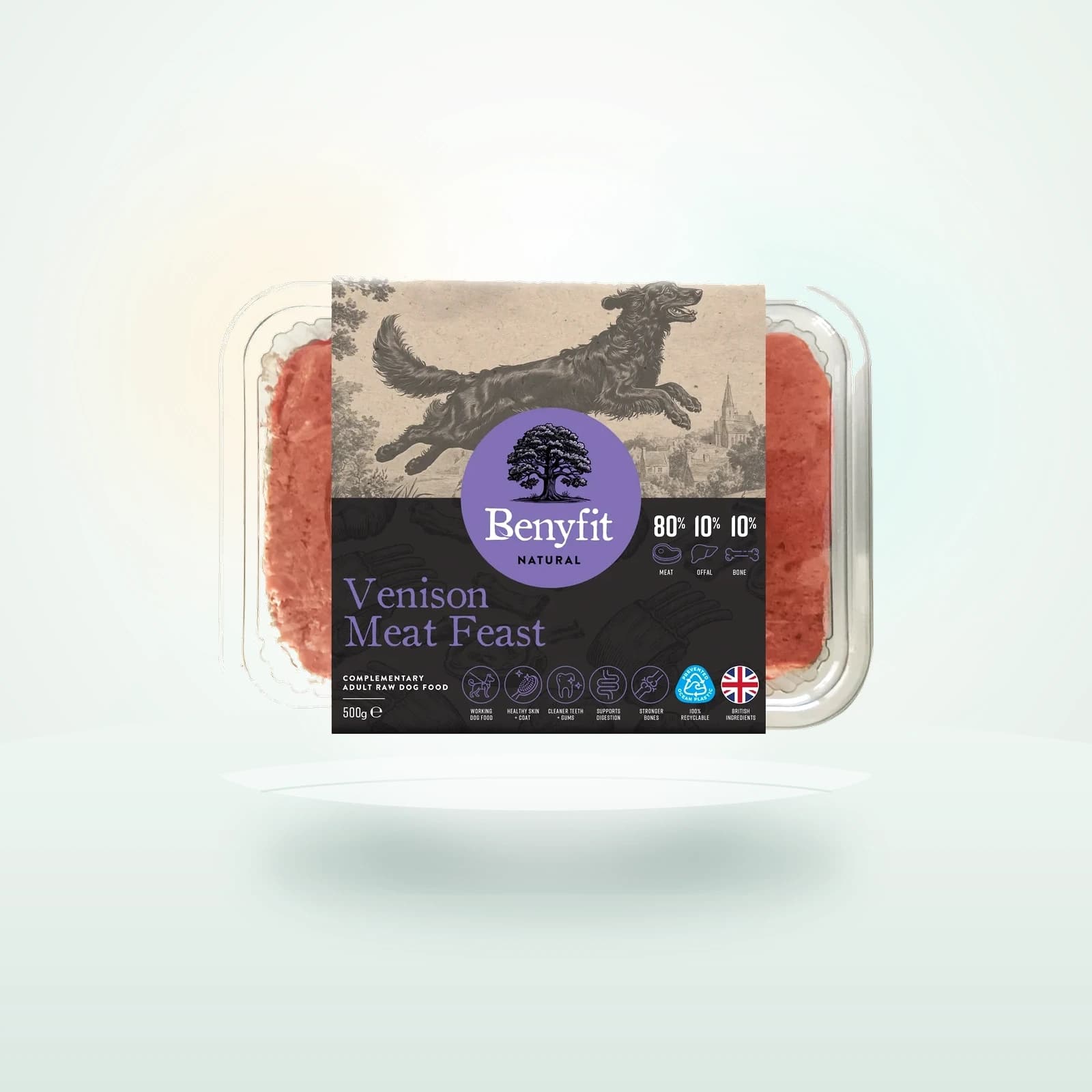 Benyfit Natural Venison Meat Feast 80-10-10 Raw