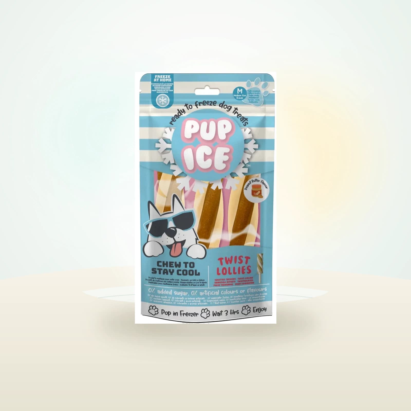 Boon Pup Ice Twist Lollies burro di arachidi M per cani