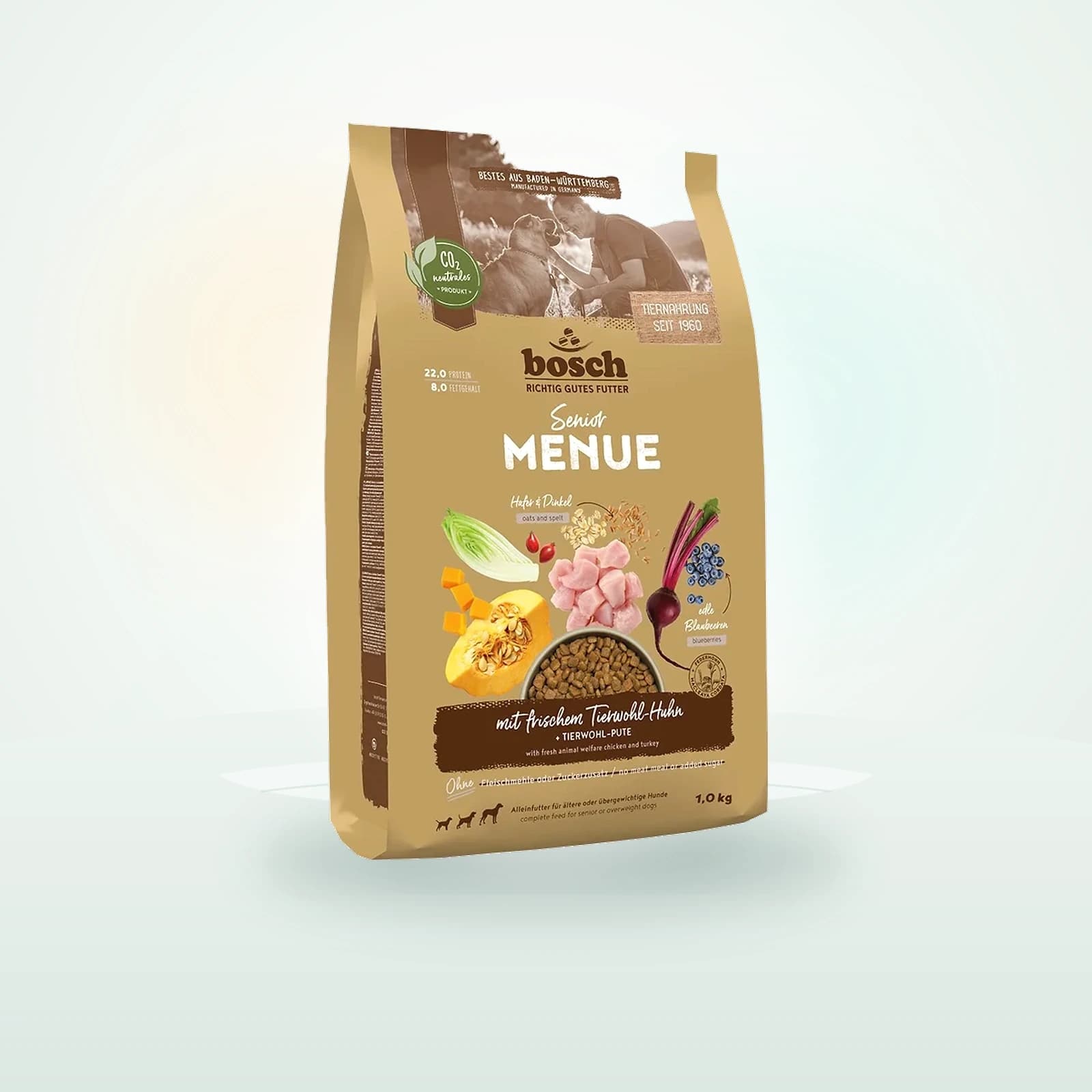 Bosch HPC Trockenfutter Hund Senior Menue Tierwohl-Huhn