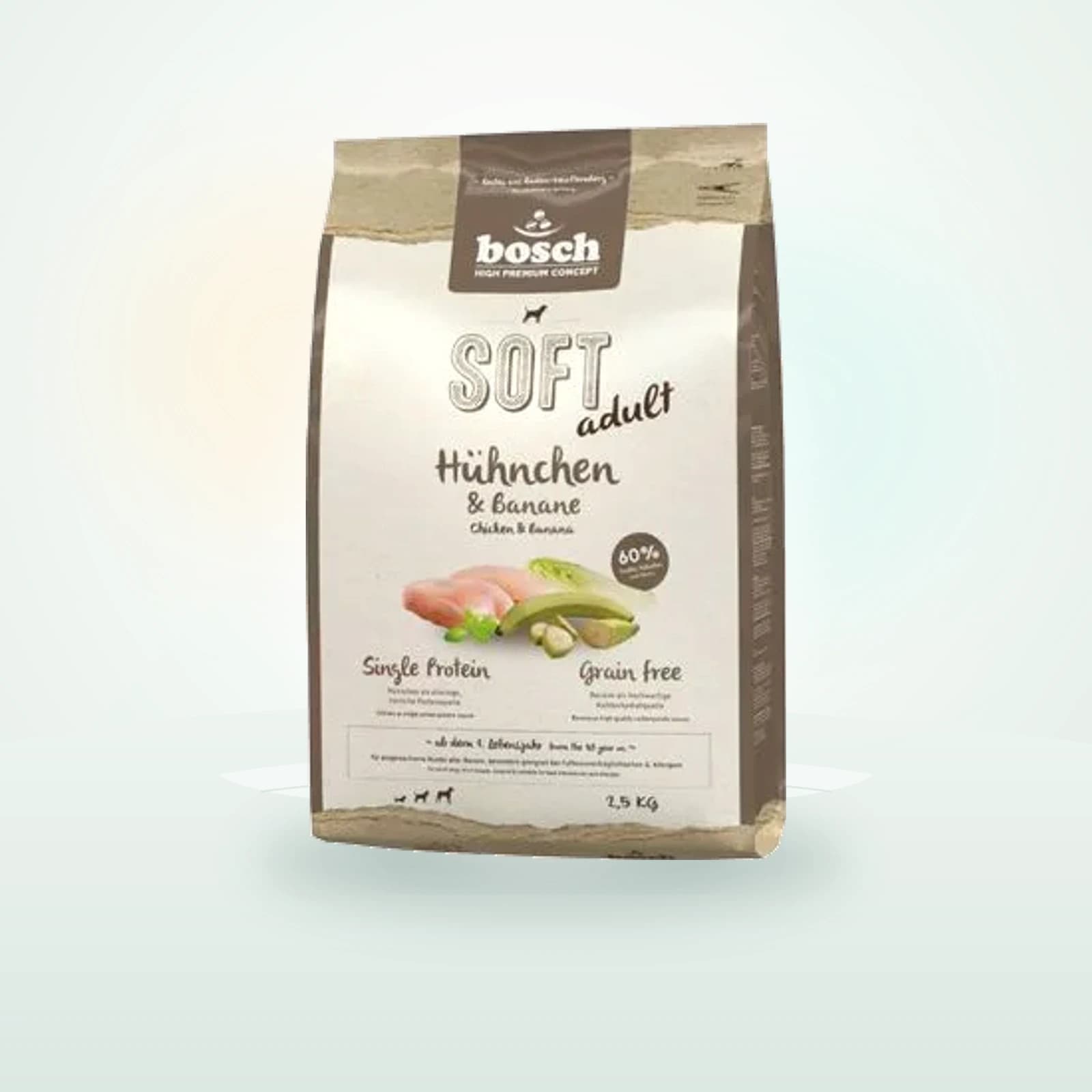 Bosch Soft con pollo y plátano