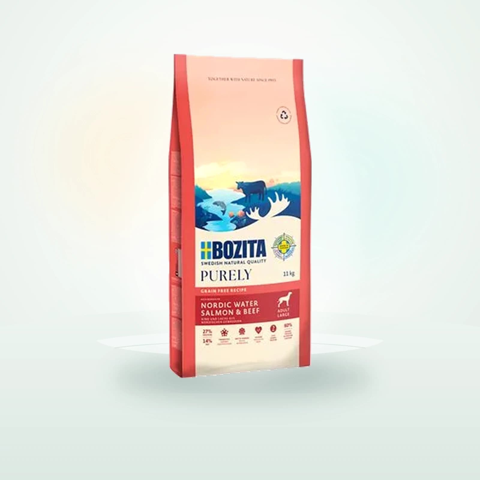 Bozita Dog Purely Adult Large Grain Free lohi & nauta
