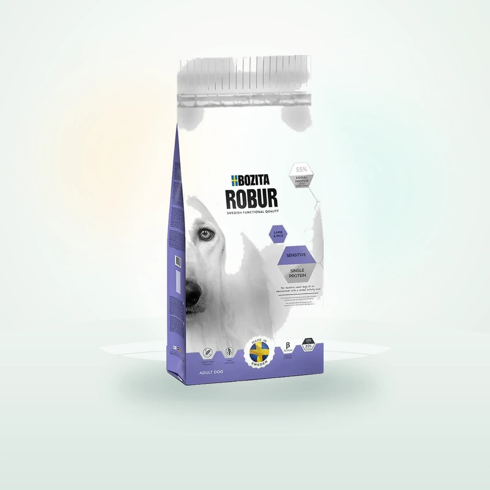 Bozita Robur Sensitive Single Protein jehněčí & rýže