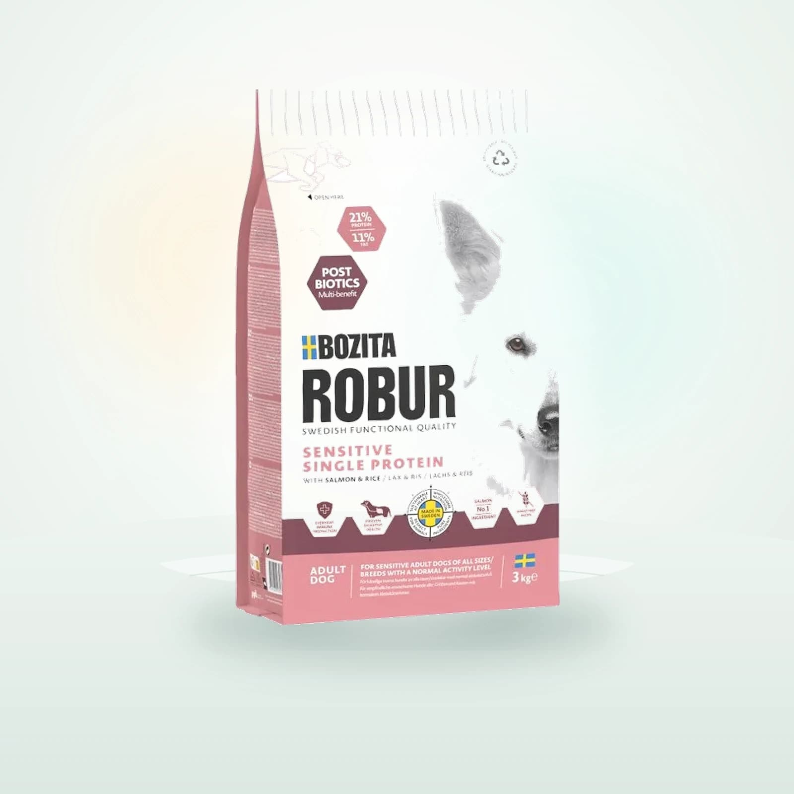 Bozita Robur Sensitive Single Protein losos & ryža