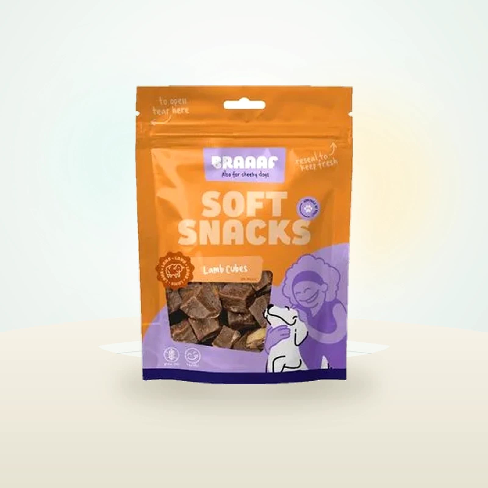 Braaaf Soft Snack bárány steak kockák