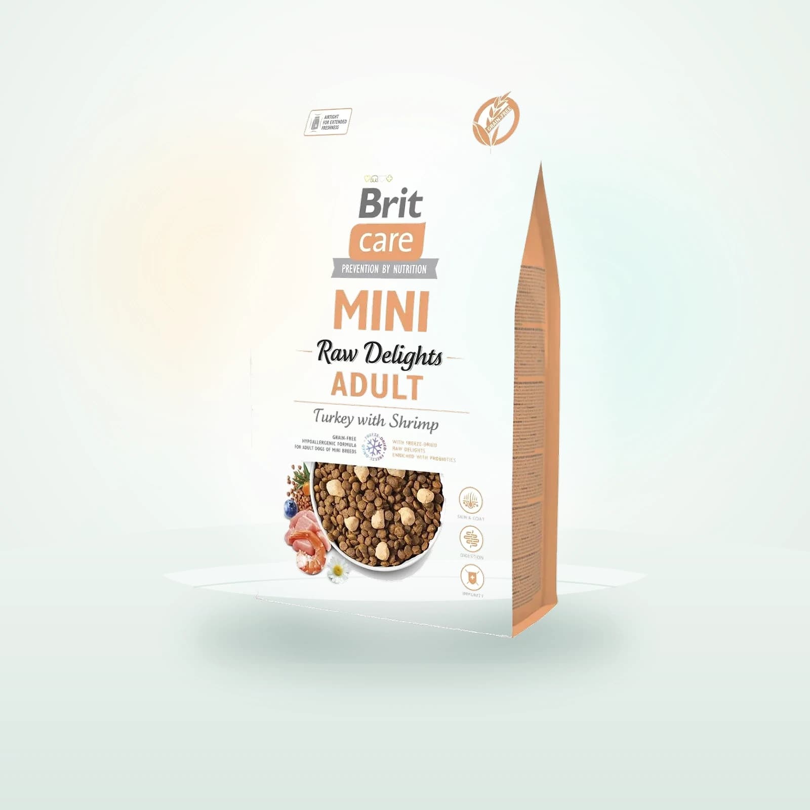 Brit Care Mini Raw Delights Turkey with Shrimp