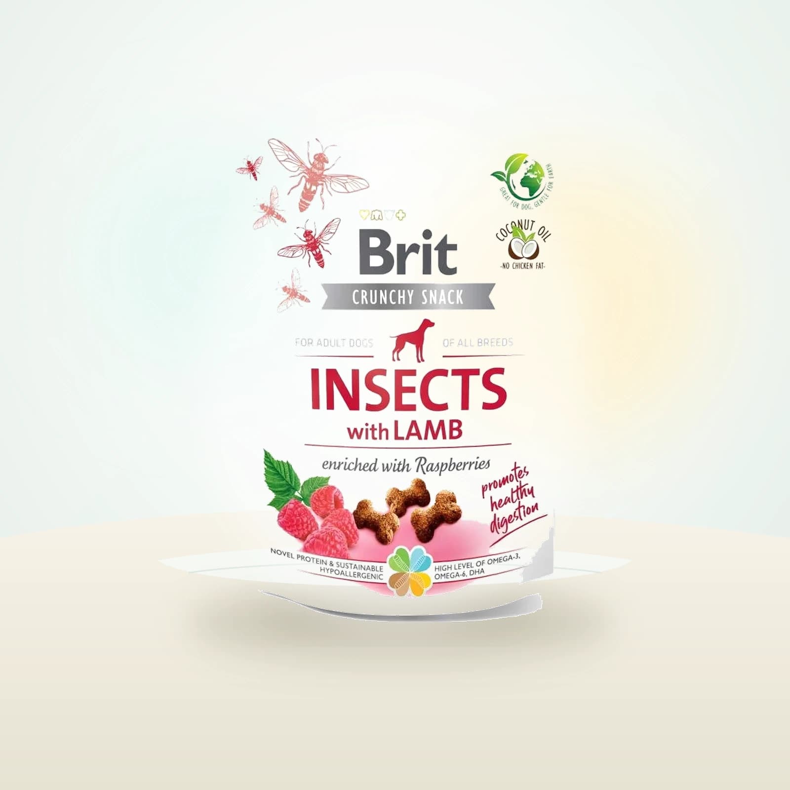 Brit Crunchy Snack Insects Lamb