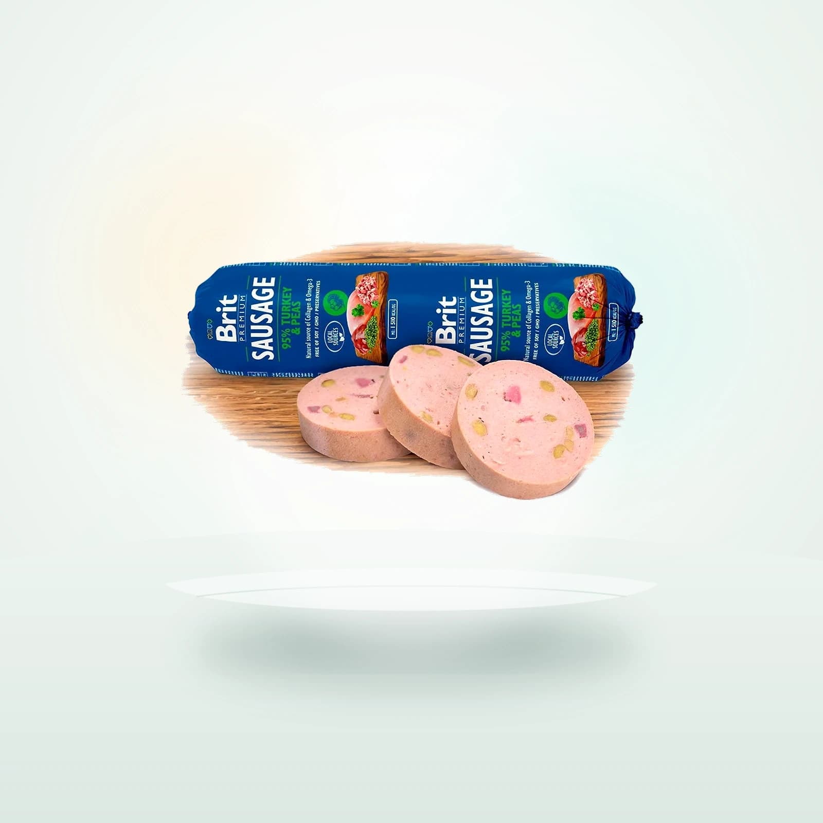 Brit Premium Köttkorvar Kalkon & Ärtor