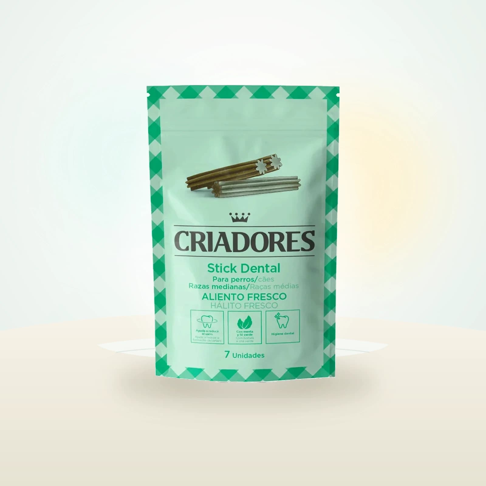 Criadores Snacks Dentales Aliento Fresco de raza mediana