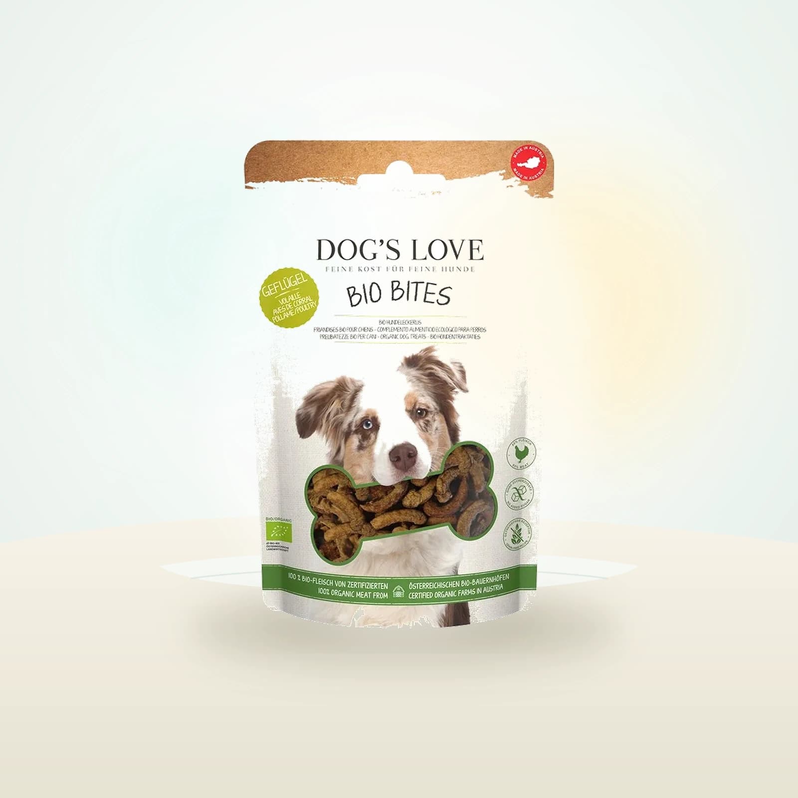 Dog's Love Bio Bites, z ekologicznym drobiem