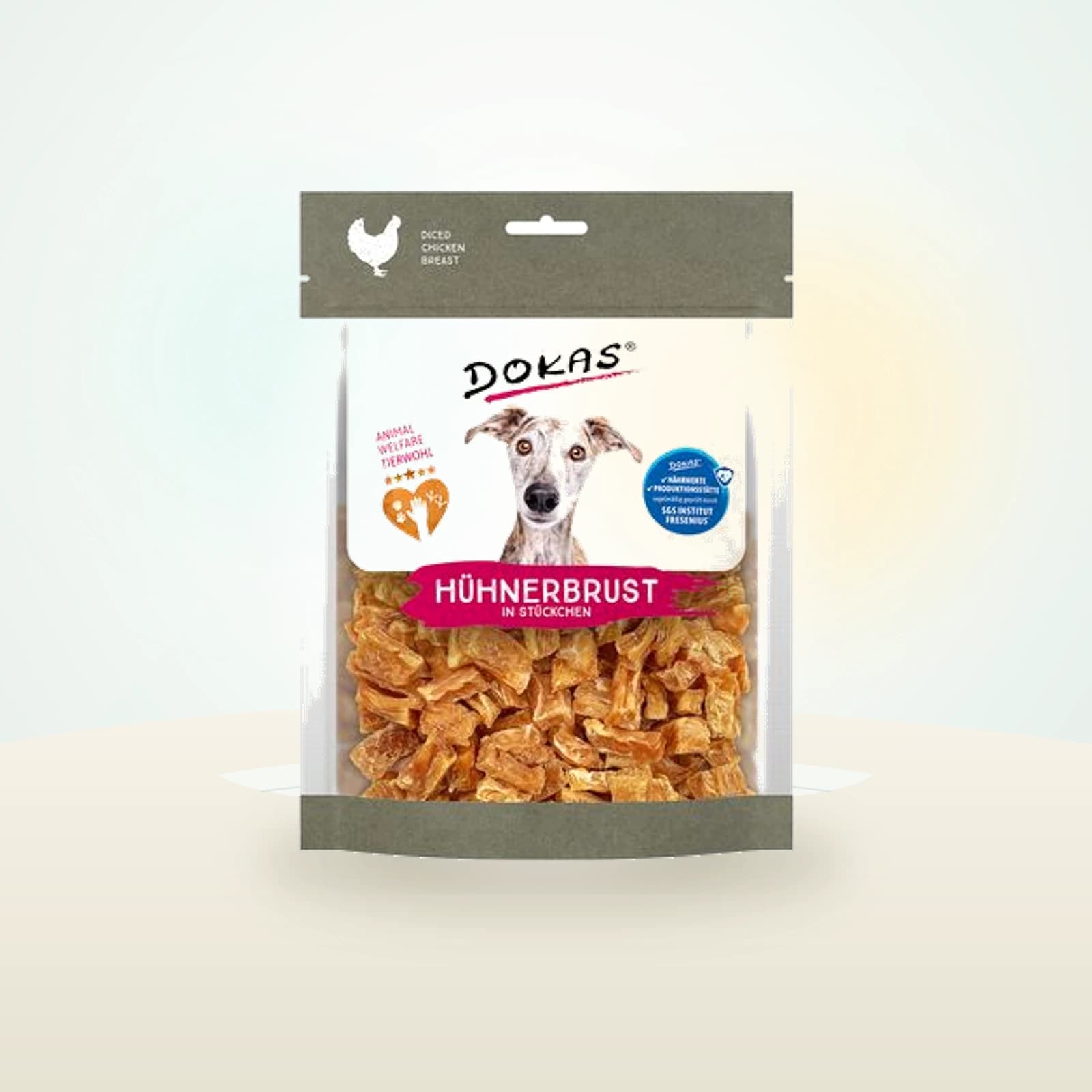 Dokas Peito de frango em pedaços para cães