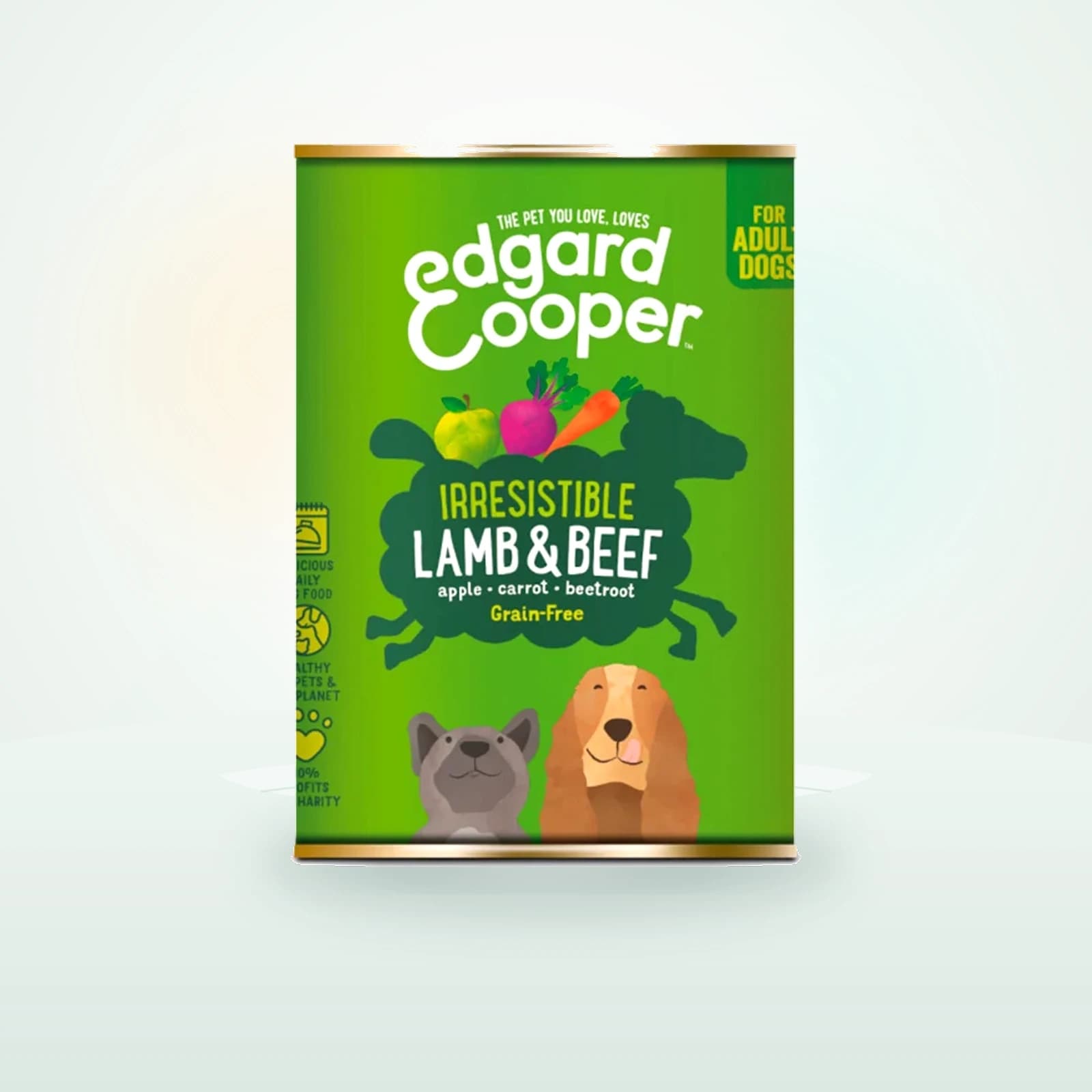 Edgard & Cooper Adult Grain Free Cordero y Ternera lata
