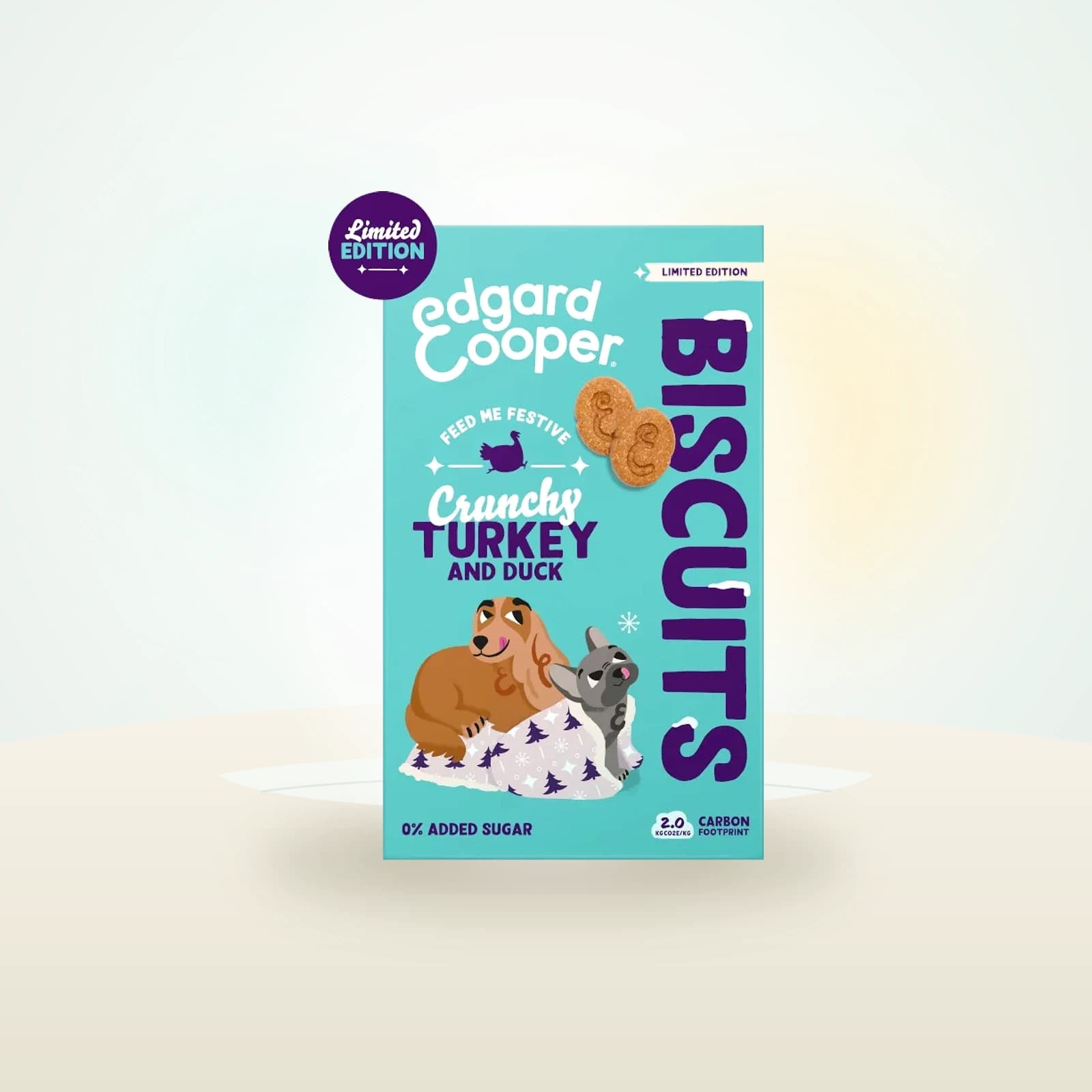 Edgard & Cooper Galletas Festive de Pavo y Pato snack