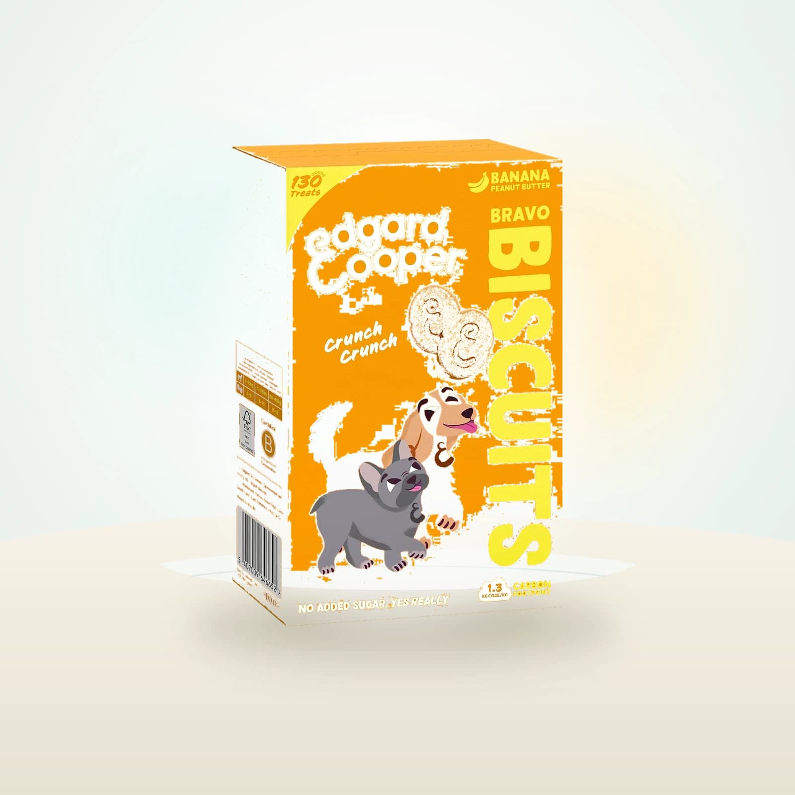 Edgard & Cooper mit Banane, Biscuits, Adult