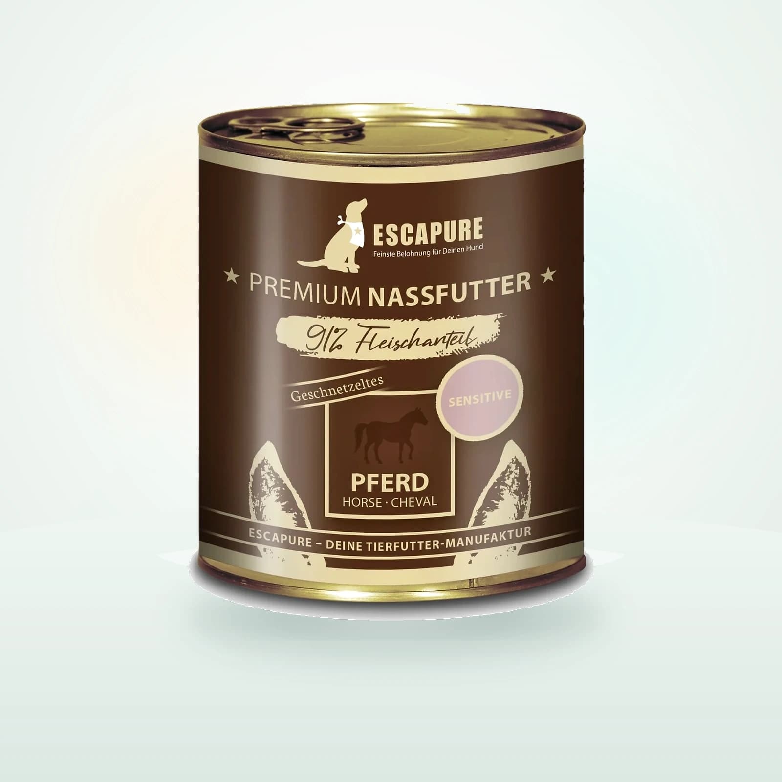 Escapure Nassfutter Hund Sensitive Adult Pferd