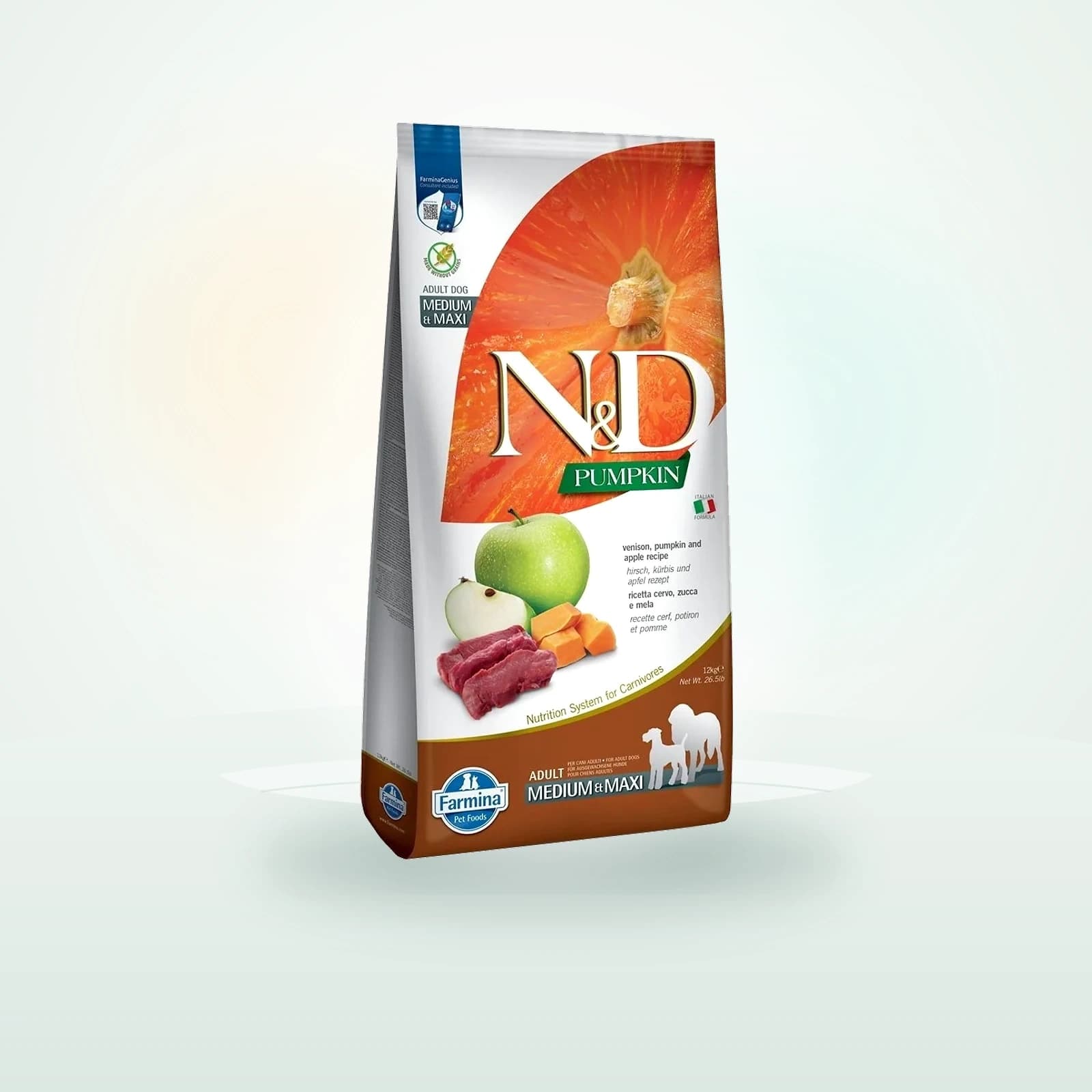 Farmina N&D Pumpkin Dog Venison & Apple M/L